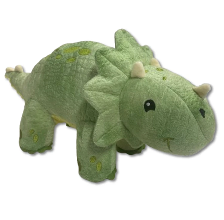 Green Dinosaur Plush Toys Triceratops Plushie